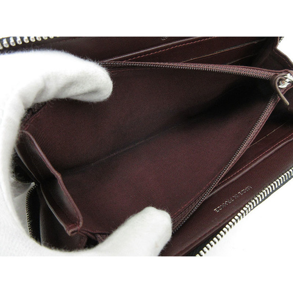 CHANEL Matelasse Long Wallet Black Lambskin - Picture 9 of 10